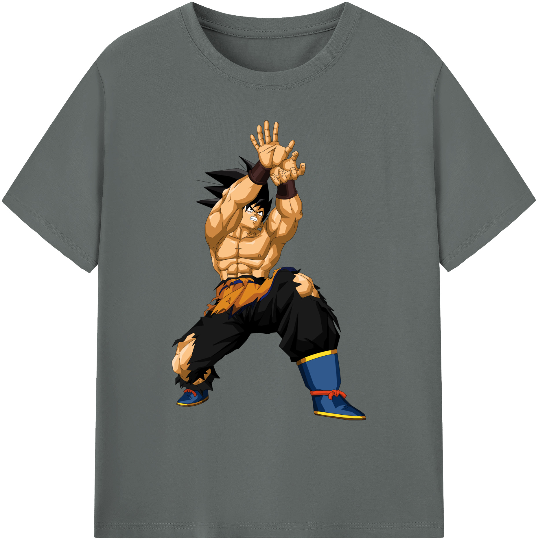 （画像用） ドラゴンボール 孫悟空（そん ごくう）Son Goku カカロット DRAGON BALL Kakarotto 綿100％ メンズ半袖Tシャツ｜肌触りやわらか＆通気性